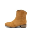 thumbnail image 2 of NECHOLOGY Botas Mujer Adulto Femenino Zapatos Botines de mujer Botas altas medias de color sólido retro con tacones de punta redonda aterciopelados simples y elegantes para mujer (Yellow, 6.5), 2 of 5