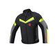 thumbnail image 1 of Chaqueta de motociclista con ropa reflectante para hombres y mujeres, resistente al desgarro. Negro Verde XXXL, 1 of 9