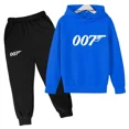 thumbnail image 3 of Conjunto de ropa deportiva de moda James 007 para niños y niñas, otoño y primavera, 2 piezas, informal, 3 of 4