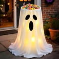 thumbnail image 5 of Halloween Ghost Decorations Outdoor with Candy Bowl, Light up Ghost Candy Bowls Holder Remote Control, Ghost Candy Bucket Stand Decor for with Lights for Yard Front Door Party, 5 of 6