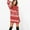 Red, variant on Christmas Sweater Dress Crew Neck Set Women Long Sleeve Xmas Print Knit Sweater Dresses for Party