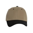 thumbnail image 2 of Two-Tone  Adjustable Baseball Cap, Khaki/Black, 2 of 2