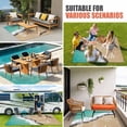 thumbnail image 4 of Starfish Beach Outdoor Rug for Patio/Deck/Porch, Non-Slip Large Area Rug 5 x 8 Ft, Ocean Turquoise Wave Brown Sand Summer Indoor Outdoor Rugs Washable Area Rugs, Reversible Camping Rug Carpet Runner, 4 of 8