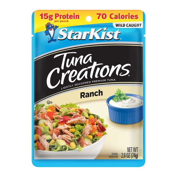 StarKist Tuna Creations, Ranch, Wild Caught, 15g Protein, 2.6 oz Pouch