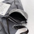 thumbnail image 3 of Bolso De Pecho Con Diamantes De Imitación Riñonera Brillante Para Teléfono Móvil Para Mujer Para Fiesta De Niñas Al Aire Libre (Plata) Tmvgtek Para Estrenar, 3 of 9