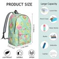 thumbnail image 5 of Pioneer Flower Floral Print Pattern Backpack for School, Cute School Bag with Adjustable Shoulder Straps and Padded Back, 15.7"x11.8"x5.5", 5 of 5
