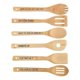 thumbnail image 1 of Funny Wooden Spoon Set, 6Pcs Wooden Cooking Spoons, Engraved Wooden Coffee Spoon with Funny Sayings B, 1 of 5