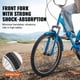 thumbnail image 5 of VEVOR Triciclo plegable para adultos, triciclo plegable para adultos de 24 pulgadas, bicicleta de crucero de 3 ruedas de acero al carbono con canasta grande y asiento ajustable, triciclos plegables, 5 of 9