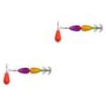 thumbnail image 3 of 2 cebos de pesca con jigging de calamar y anzuelos de pulpo con múltiples agujas Amarillo violeta, 3 of 9