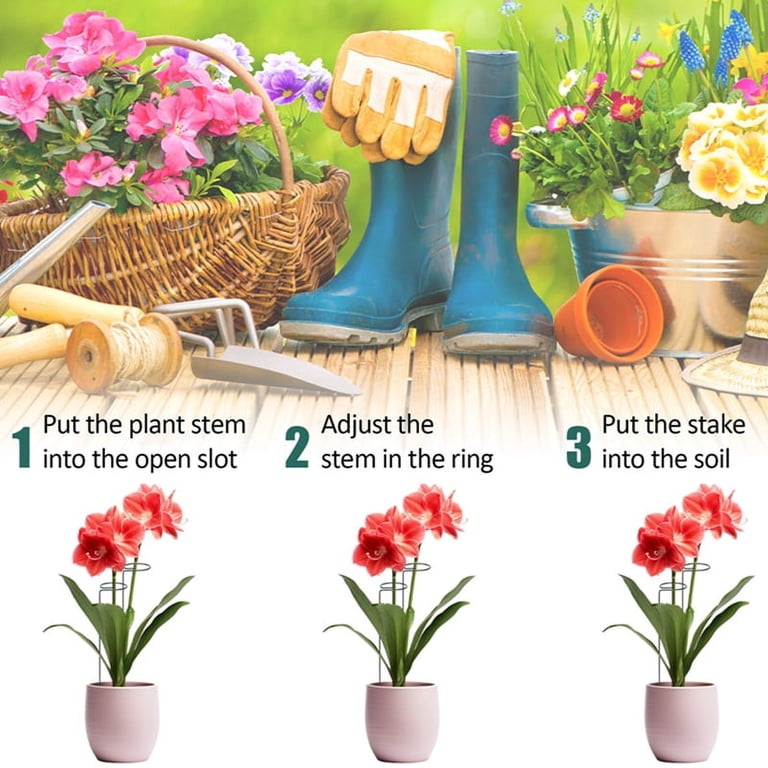 Hengguang Plant Support Stakes 40cm, Green (12-Pack) photo 4