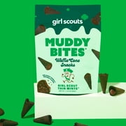 Muddy Bites Girl Scout Thin Mints Filled Waffle Cone Bites, Resealable Bag, 2.33 oz