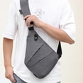 thumbnail image 4 of Bolso de pecho informal sencillo para exteriores para hombre, bolso de hombro antirrobo para ciclismo, bolso cruzado impermeable, bolso para teléfono móvil, 4 of 5