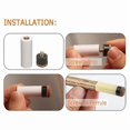 thumbnail image 4 of 12 Sets 12MM Billiard Pool Cue Tips Brass Screw Replacement Tips with Pool Cue Ferrule for Snooker P, 4 of 5