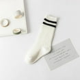 thumbnail image 5 of Kids Child Cotton Stripes Sport Soccer Team Socks Uniform Tube Cute Knee High Stocking for Boys Girls, 5 of 6