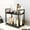 Black, variant on Cosmetic Storage Rack,Metal Bathroom Countertop Organizer Shelf -2 Tier Counter Spice Rack Metal Makeup Rack Station Organizer For Sink/Bedroom/Living room/Kitchen/Office