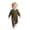Army Green, variant on Jalioing Infant Baby Long Sleeve Romper Solid Color Jumpsuit Comfy Cute Cotton Bodysuit Fall Winter Outfits 0-24 Months