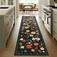 thumbnail image 3 of 2'6''x 10' Boho Runner Rug for Hallways, Soft Non Slip Washable Runner Rug Floral Floor Carpet Runner Rug for Entryway Laundry Room Bathroom, 3 of 10