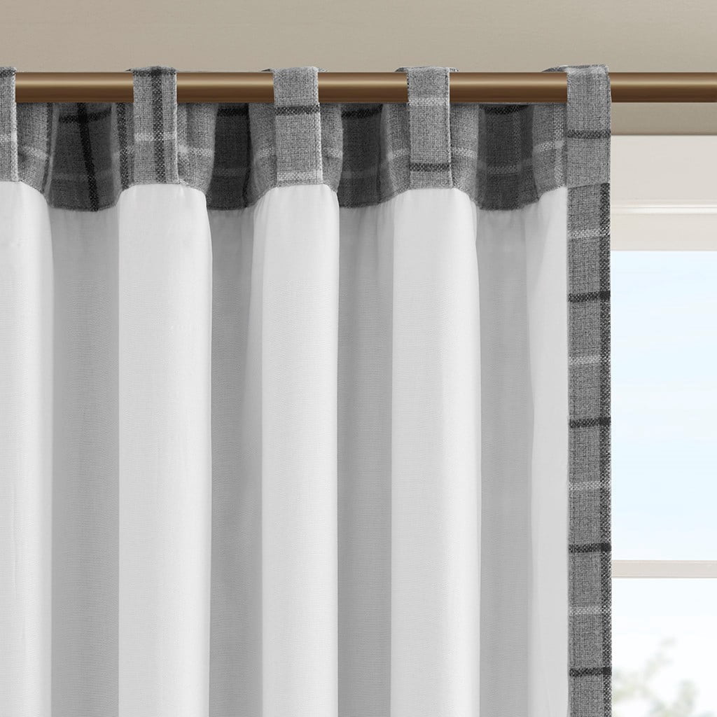 Curtain Panel with Fleece Lining Grey 50"x84"