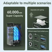 200W Portable Power Station with 100W Solar Charging Kit 192Wh LiFePO4 Battery, 150W Fast Charging,4 lb, for Camping, Outdoor Adventures, and Emergency Backup,same to c300 dc
