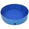 thumbnail image 3 of Piscina para perros VidaXL, plegable, azul, 120 cm x 30 cm, PVC, 3 of 9