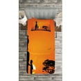 thumbnail image 3 of Ambesonne Afro Quilted Bedspread Set 2 Pcs, and Mother in Desert, Twin Size, Orange Black, 3 of 3