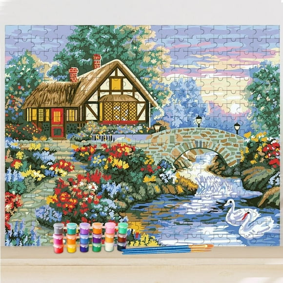 Rural Landscape Paint by Numbers 1,000 pce Jigsaw Puzzle