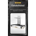thumbnail image 3 of Pedestal Empresarial para TV o Monitor de 32" a 75" | Altura Ajustable y Ruedas con Giro 360°, 3 of 7
