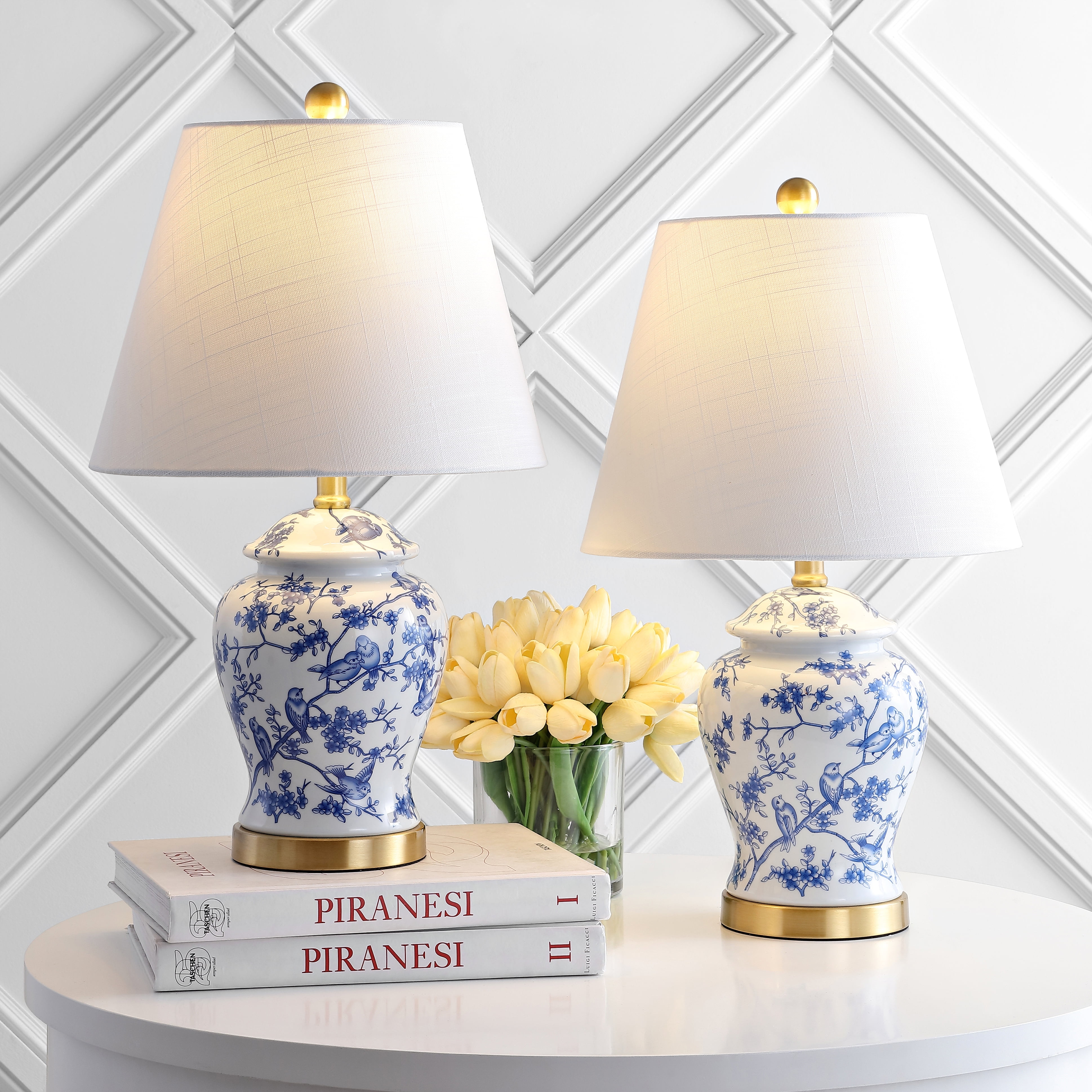 Chinoiserie Table Lamp Blue, Penelope Table Lamp