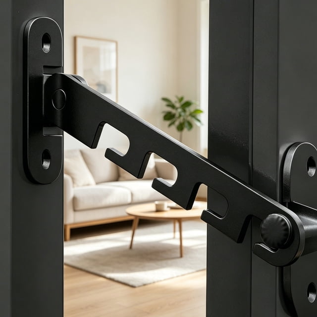 Tong High Window Restrictor Lock Child Ventilation Adjustable Sliding Window Stopper