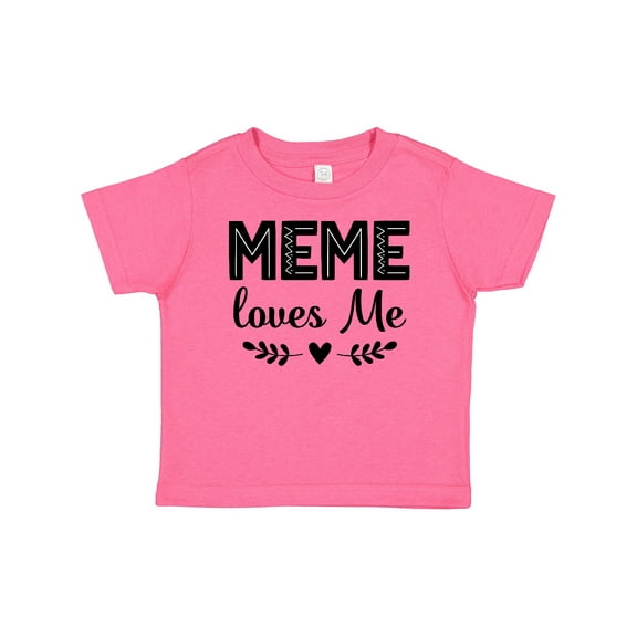 Inktastic Meme Loves Me Baby Clothes Girls Baby T-Shirt