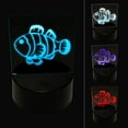 thumbnail image 1 of Striped Clownfish LED Night Light Sign 3D Illusion Desk Nightstand Lamp, 1 of 6