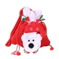 thumbnail image 2 of Christmas Drawstring Gift Bag Red Treat Pouch Spacious Bag Present Bag Packaging Bear, 2 of 9