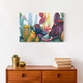 thumbnail image 4 of Creative Products Colorful Blooming Cactus 12x18 Canvas Wall Art, 4 of 5