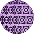 thumbnail image 1 of Ahgly Tapis Rond Lavable en Machine Intérieur Transitionnel Violet Violet, 5 Pieds Rond, 1 of 7