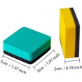 thumbnail image 3 of OBOSOE Dry Erase Erasers, 72 Pack Magnetic Whiteboard Dry Eraser Chalkboard Cleansers for Classroom, Home and Office (3-color, 1.97 x 1.101 Inch), 3 of 8