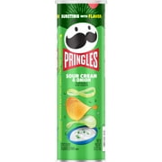 Pringles Sour Cream & Onion Potato Crisps Chips - 5.5 oz (Packaging May Vary)