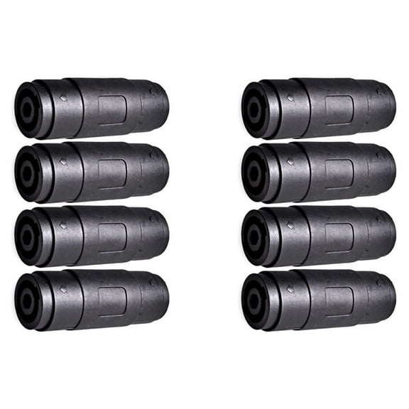 4Pin Speaker/Amp Speakon Female to Female Plug Jack Straight Coupler Cable Connector (8 Pack),8 * 4-Pin Speakon Female to Female Plug Jack Straight Coupler Connector,As shown
