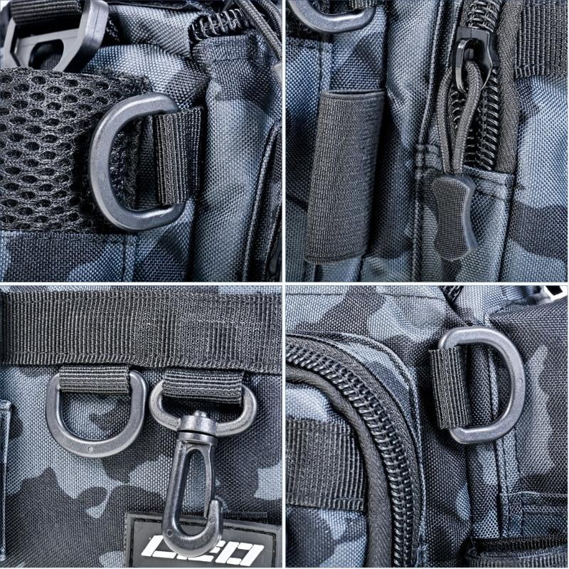 CEORPER Fishing Tackle Bag Waterproof Crossbody Fishing Gear Bag with Waist Belt