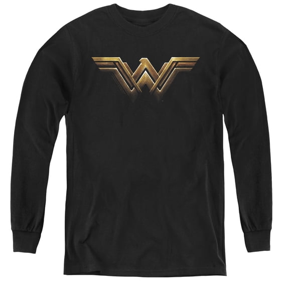 Justice League Movie - Wonder Woman Logo - Youth Long Sleeve Shirt - Medium