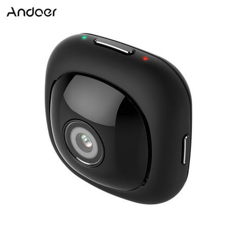 Andoer G1 Super Mini Sticky Adhesive Adsorbable Portable Compact Handy Handheld Full HD Pocket Camera 120 Degree Wide Angle 1080P 30FPS Wifi App Remote Control 8MP Auto