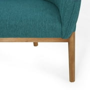 Christopher Knight Home Galena Teal Channel Stitch Fabric Loveseat
