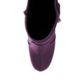 thumbnail image 4 of FSJ Women Fashion Round Closed Toe Ankle Boots Platform Wedge High Heel Punk Booties Buckled Strappy Side Zipper Party Shoes Size 4 Purple, 4 of 4