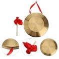 thumbnail image 4 of MasteelfCA 1 Ensemble d'Instruments de Percussion Traditionnels Gong Chinois avec Marteau (Rouge), 4 of 8