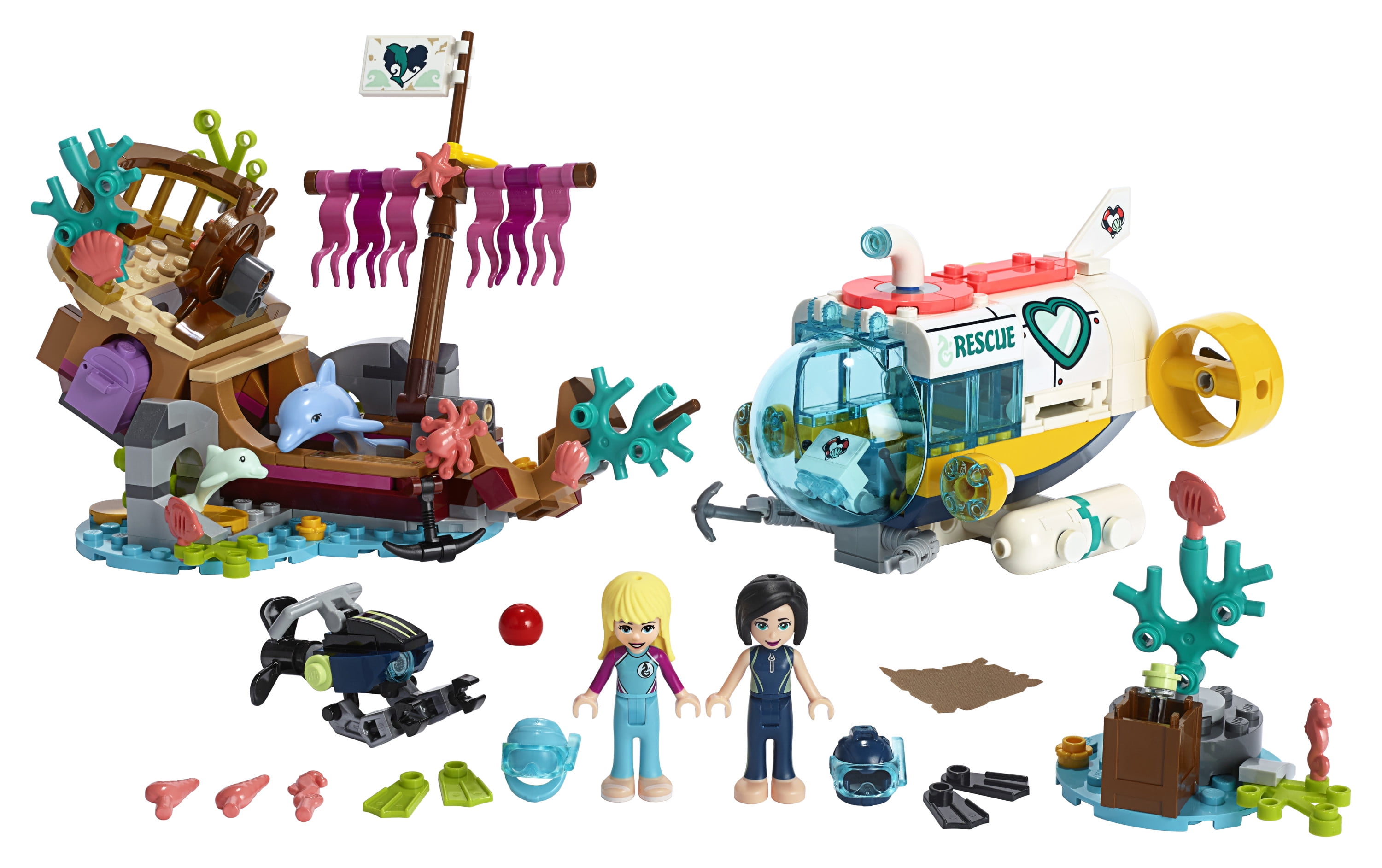 LEGO Friends Dolphins Rescue Mission 41378 Building Toy with Sea Animals  for Creative Play (363 pieces) 