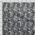 thumbnail image 3 of oneOone Cotton Poplin Gray Fabric Triangle & Art Geometric Dress Material Fabric Print Fabric By The Yard 56 Inch Wide, 3 of 4