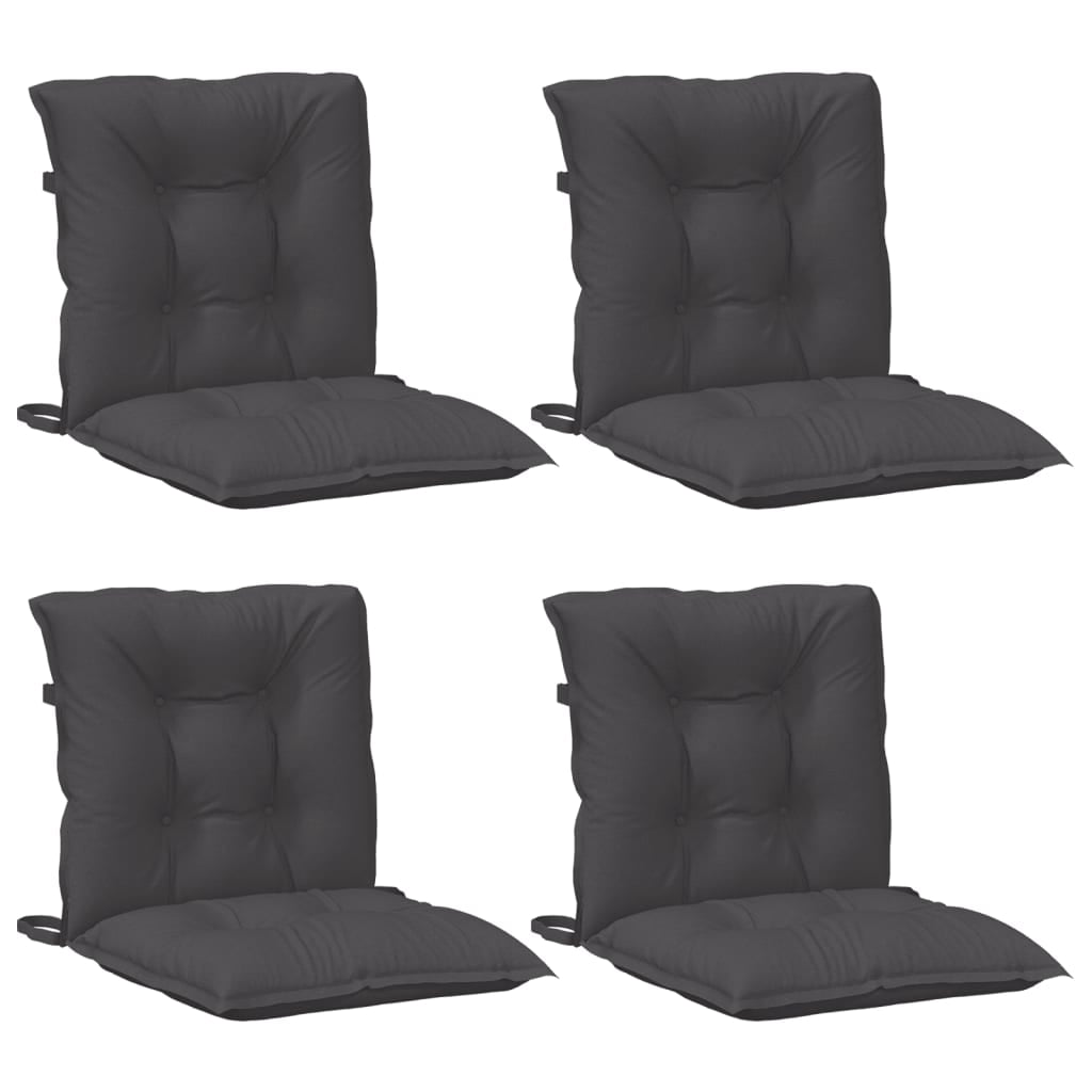 vidaXL Lowback Chair Cushions Seat Pad Outdoor Garden Patio Furniture Fabric