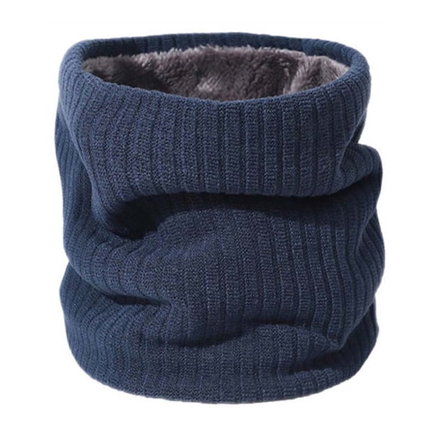 Calentador de cuello de esquí de invierno unisex, bufanda de tubo de polar, máscara de polaina, bufanda de bucle gruesa a prueba de viento