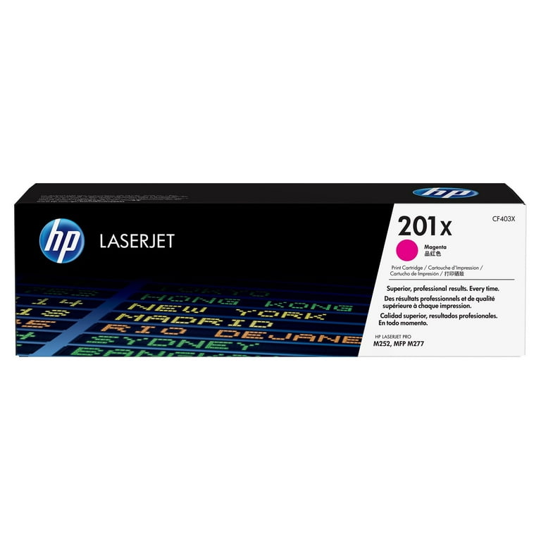 HP 201X (CF400X, CF401X, CF402X, CF403X) Black/Cyan/Magenta/Yellow