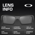 thumbnail image 4 of Oakley OO9014 Gascan Rectangle Shaped Polarized Sunglasses for Men - Includes Official Eyewear Kit - Matte Black Frame with Black Iridium Lens, 4 of 6