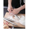 thumbnail image 5 of Rodillo de amasar de acero inoxidable para hornear, harina, pasteles, arcilla para hornear, galletas, BAKES, herramientas de cocina para hornear L, 5 of 5